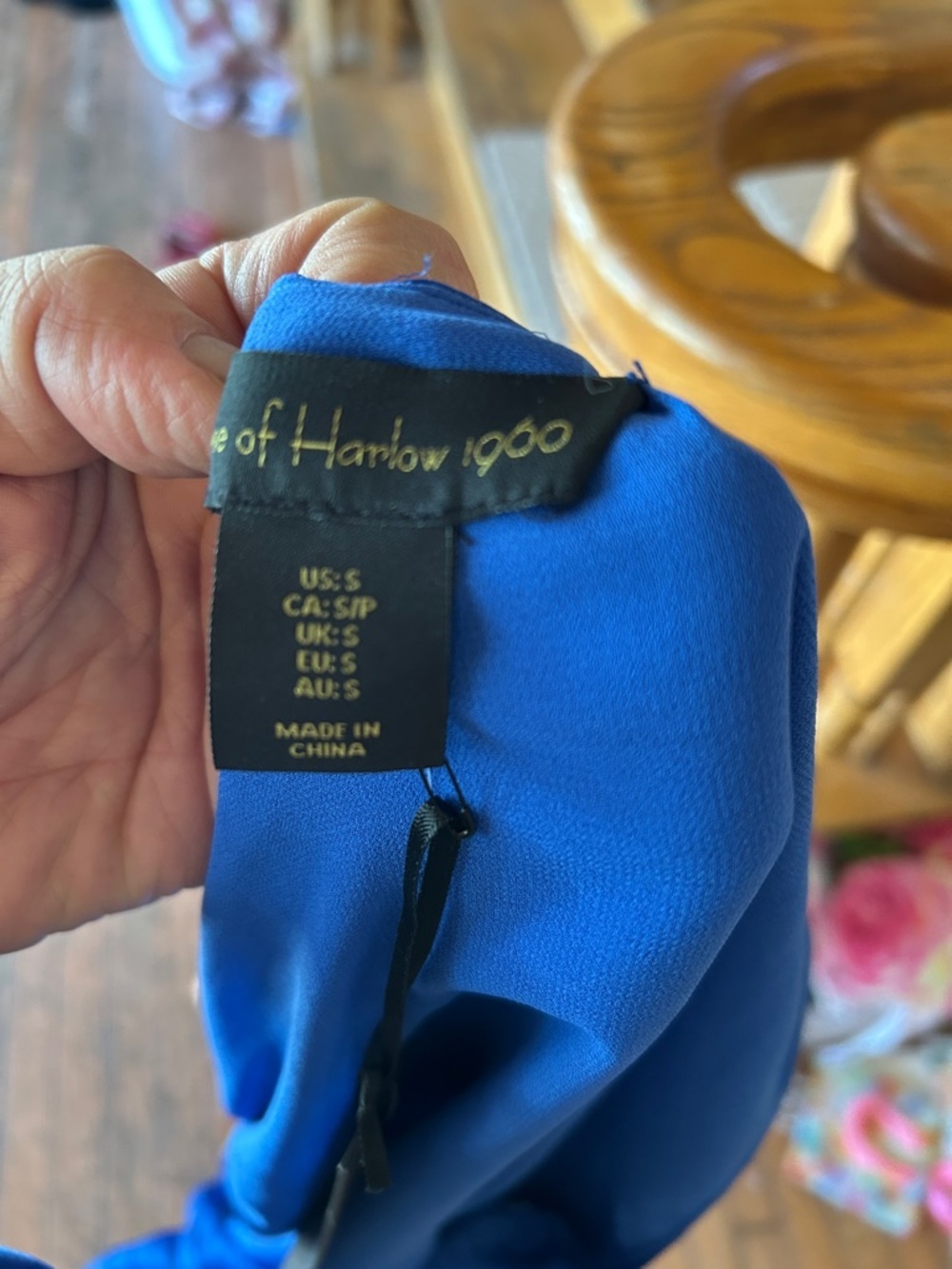 House of Harlow One-Shoulder Pleated Cobalt Blue Evening Dress - Picture 5 of 5